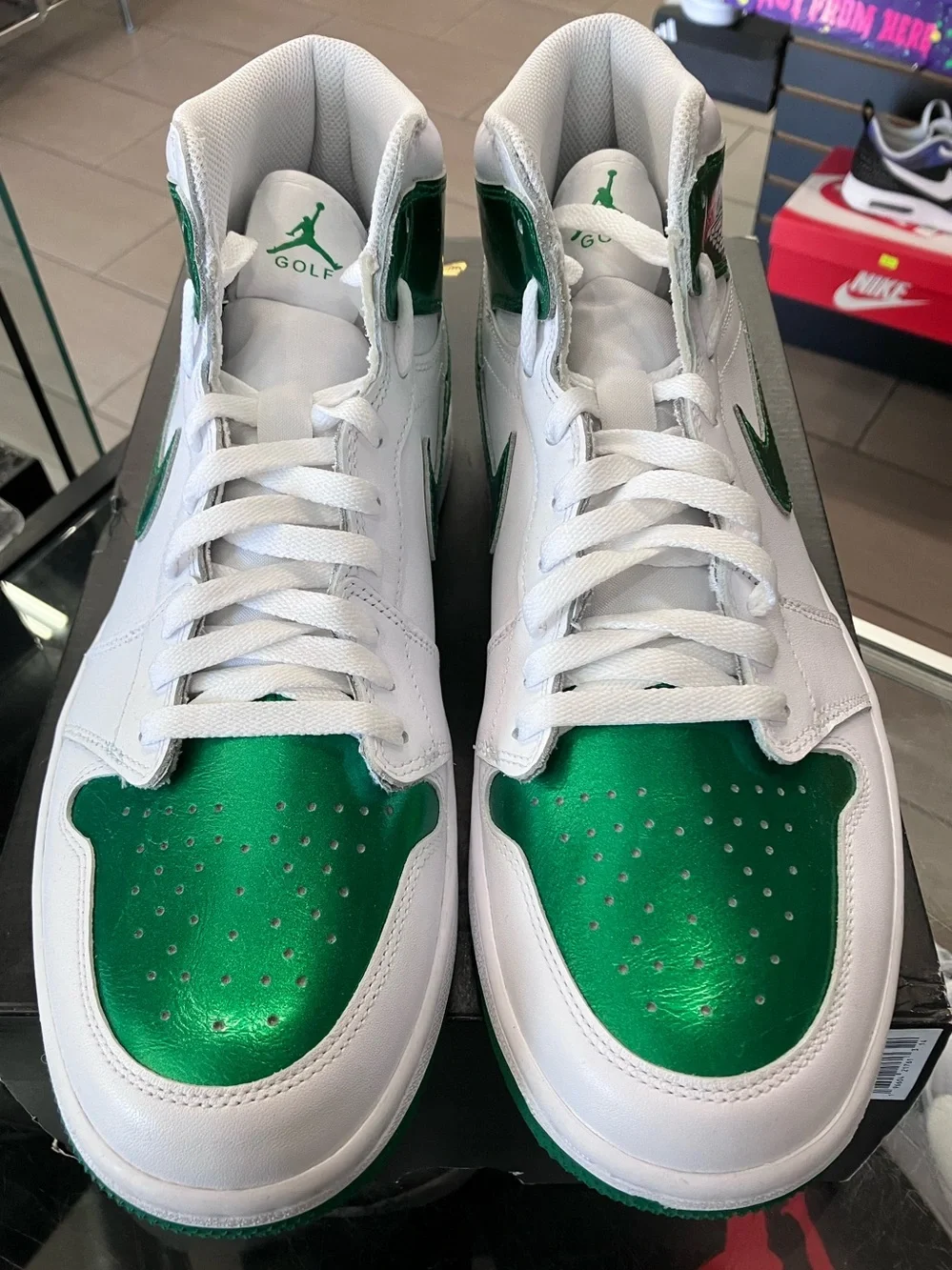 Air Jordan 1 Retro High Golf Metallic Green Size 11